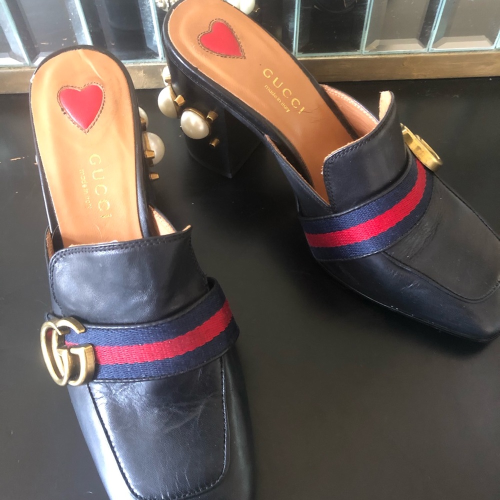 Gucci Peyton Pearl Mules